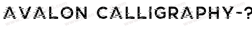 avalon calligraphy字体转换